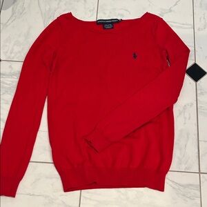 Ralph Lauren Sport Red Cotton Top